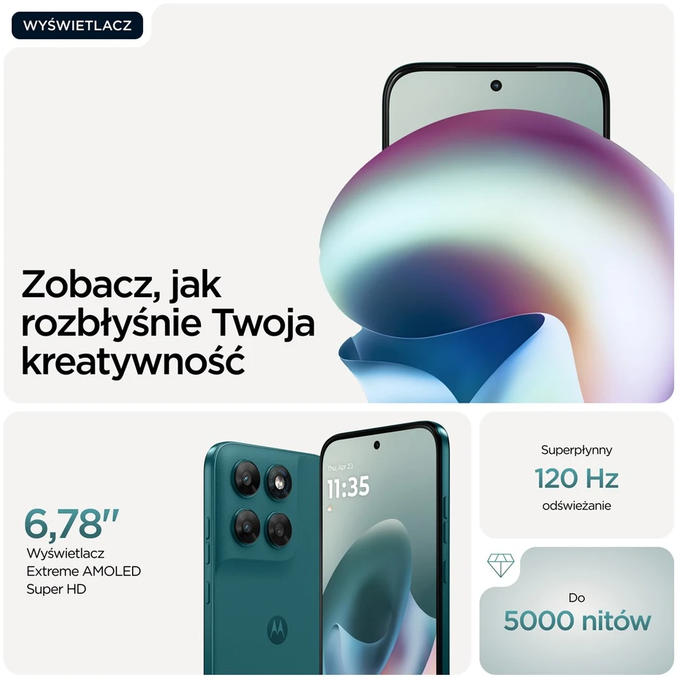Motorola moto g77 17.3 cm (6.8") Hybrid Dual SIM Android 16.0 5G USB Type-C 8 GB 128 GB 5200 mAh Žalias