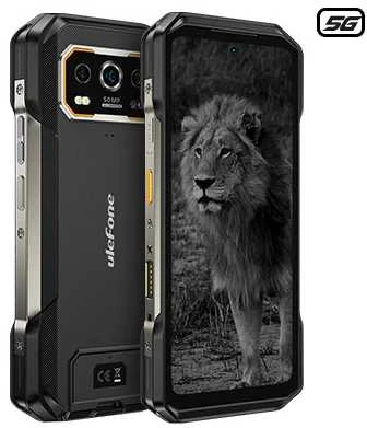 Mobilus telefonas - ULEFONE ARMOR 27 PRO 12GB RAM 256GB 5G 50MP Juodas