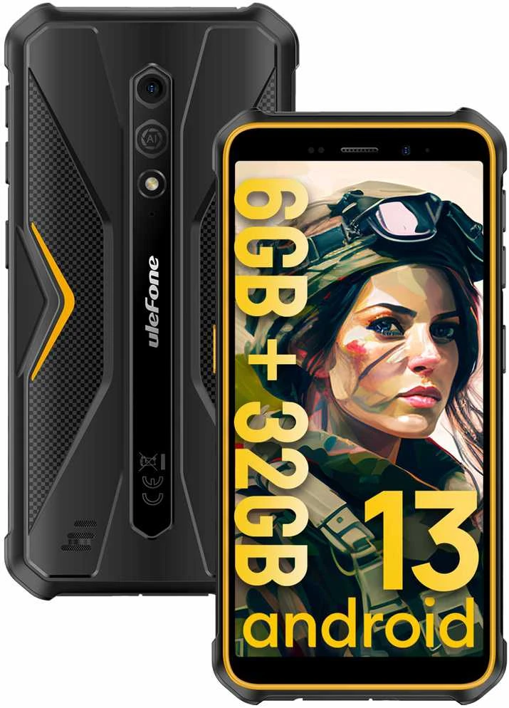 Mobilus telefonas - Ulefone Armor X12 3+32gb 4G Oranžinė Nfc.