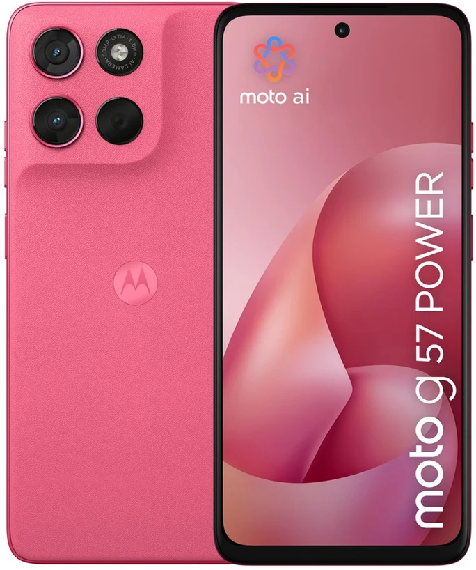 Motorola moto g57 power 17.1 cm (6.72") Dual SIM Android 16.0 5G USB Type-C 12 GB 256 GB 7000 mAh Rožinė