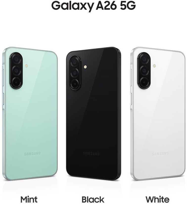 Išmanusis telefonas Samsung Galaxy A26 5G A266 Dual Sim 6GB RAM 128GB Enterprise Edition - Juodas