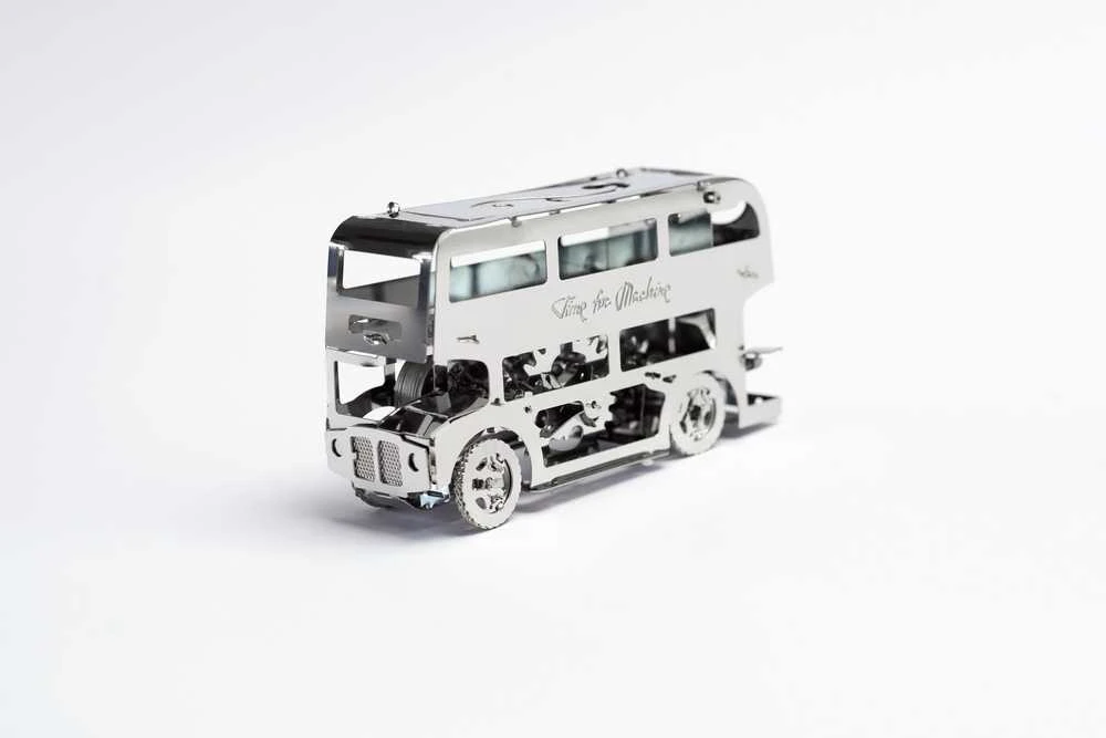 Time For Machine Cute Double-Decker - metalinio konstruktoriaus komplektas