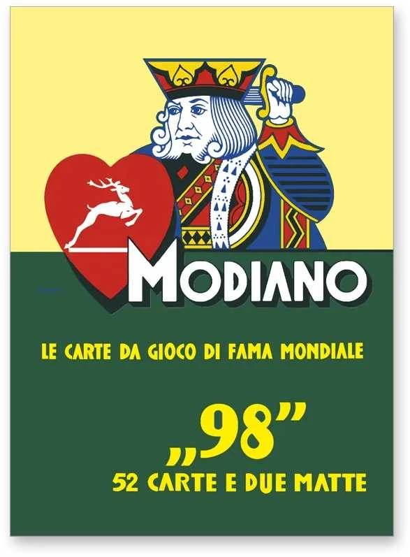 Modiano ''98'' Pokerio Kortos (raudonos)