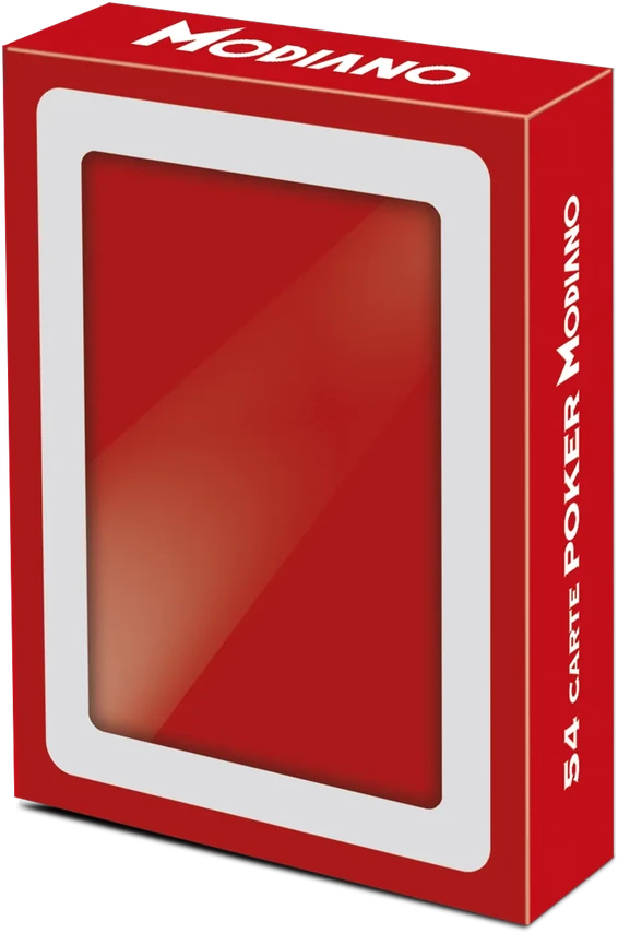 Modiano Poker Club F/N Žaidimų Kortos (Raudonos)