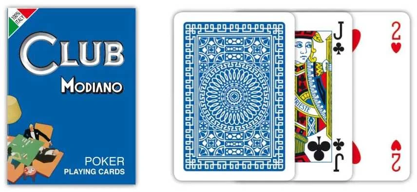 Modiano Poker Club Žaidimų Kortos (Mėlynos)