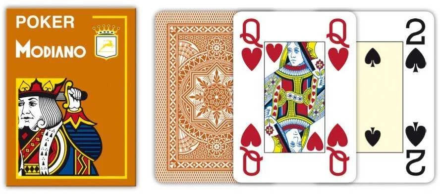 Modiano Poker Žaidimo Kortos (Oranžinės)