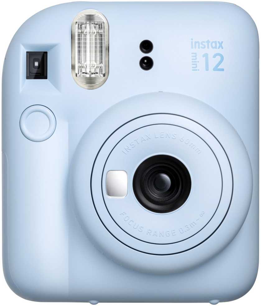 Momentinis Fotoaparatas FUJIFILM INSTAX MINI 12 (Pastelinė mėlyna) + 10 FUJIFILM Instax Mini Film (Glossy) (Color)