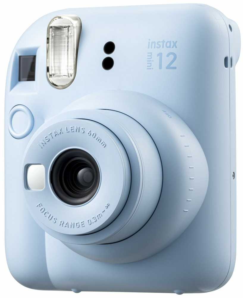 Momentinis Fotoaparatas FUJIFILM INSTAX MINI 12 (Pastelinė mėlyna) + 10 FUJIFILM Instax Mini Film (Glossy) (Color)