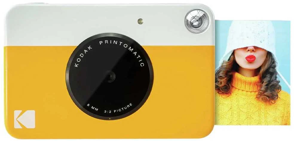 Objektyvas Momentinė kamera - Kodak Printomatic 5MP nešiojama geltona