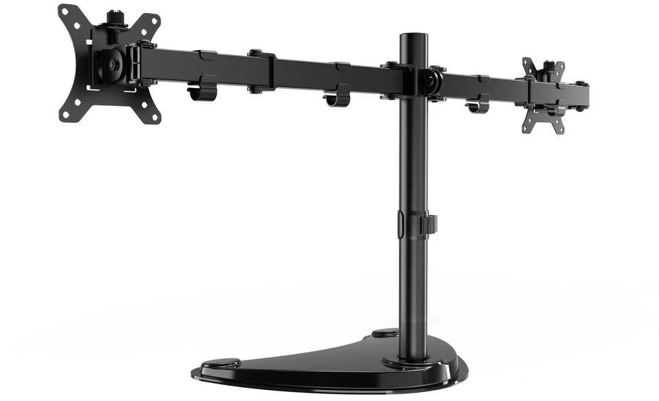Laikiklis Gembird MS-D2ST-02 Monitorius desk stand (rotate, tilt, swivel), 13”-32”, juodas