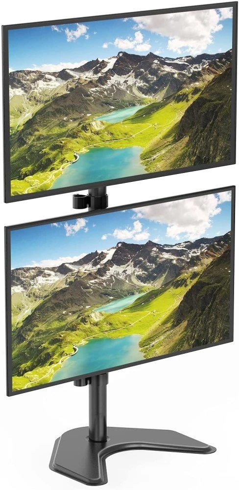 Laikiklis TECHLY 027552 Techly Dvigubas stalas LED/LCD monitoriaus rankena 13-27 2x10kg vertikaliai reguliuojama