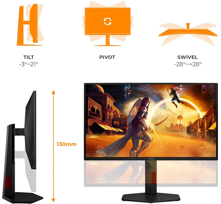 Monitorius AOC 25G4ZR - 260Hz | Full HD | IPS | 24.5"