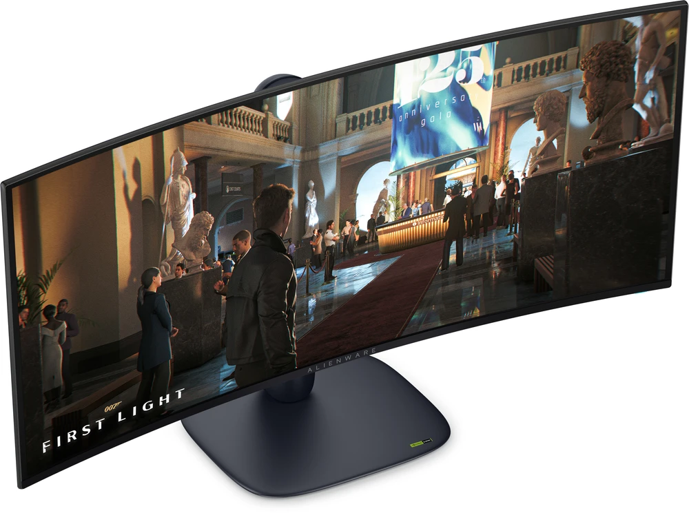 Žaidimų monitorius Dell Alienware AW3426DW, 34" UWQHD (3440x1440) QD-OLED lenktas 1800R, 21:9, 280Hz, 0.03ms, HDR True Black 500, HDMI 2.1