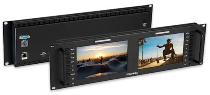 Monitorius - Feelworld D71 PLUS Dual Rack 7" 1920x1200 IPS Ekranai Juodas