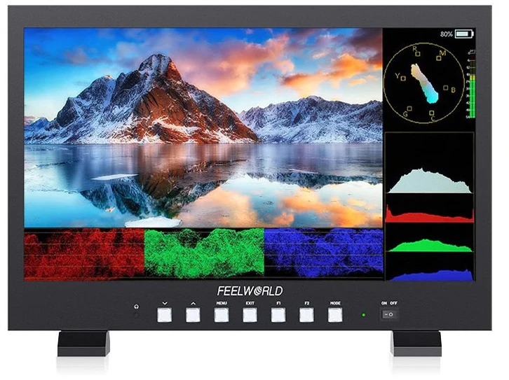 Monitorius - Feelworld FVM215 1000 21.5" Full HD 1000nits 4K HDMI 3G SDI