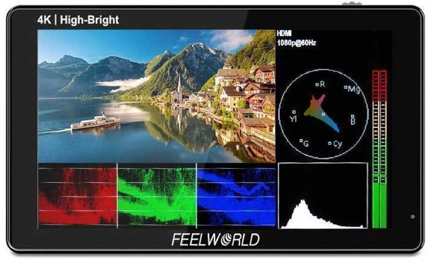 Monitorius - Feelworld LUT 5E 5.5" 1920x1080 1600 Nits Jutiklinis ekranas
