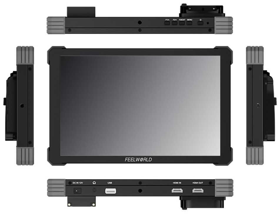 Monitorius - Feelworld T10 10.1" 1920x1200 HDMI 4K Jutiklinis Ekranas