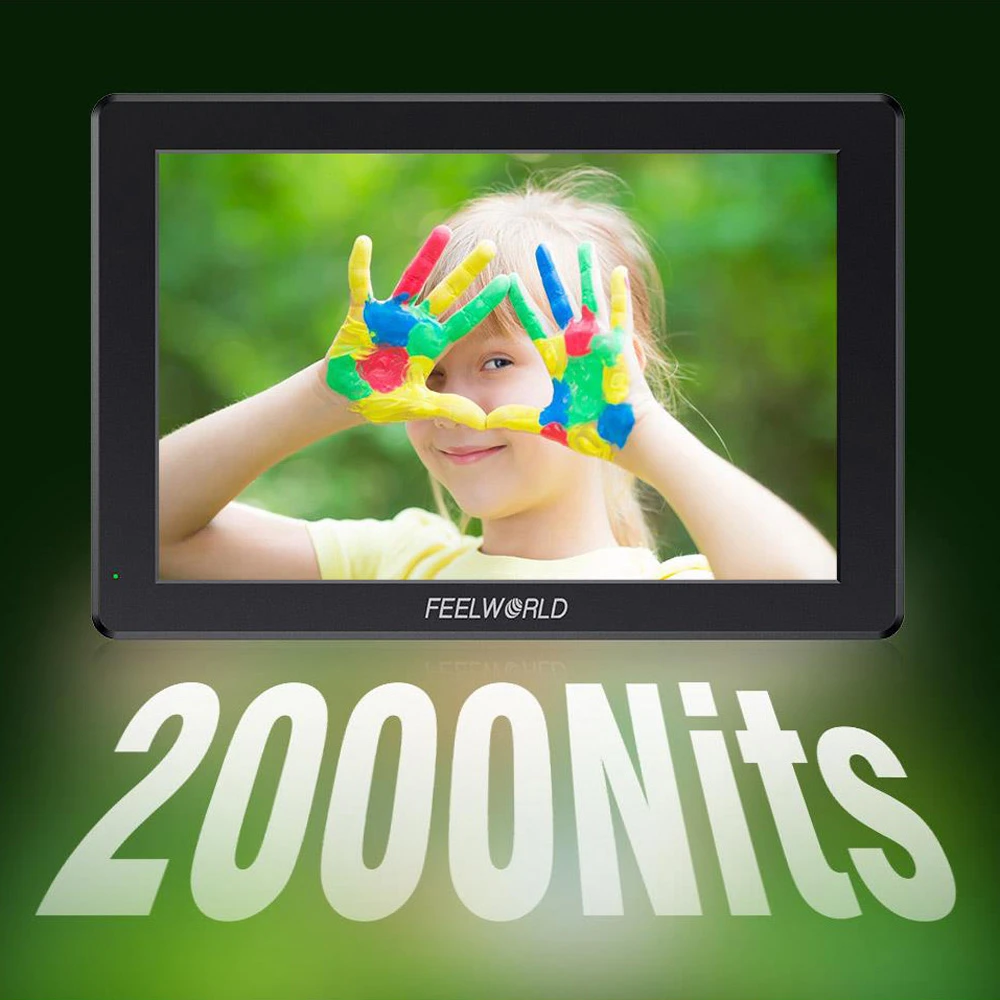 Monitorius - Feelworld T7S PRO 7" Full HD 2000 Nits HDMI SDI