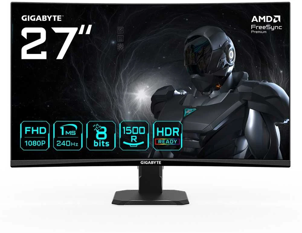 Monitorius Gigabyte | GS27FC2 EK | 27 " | VA | FHD | 240 Hz | 1 ms | 1920 x 1080 pikselių | 350 cd/m² | HDMI jungtys quantity 2