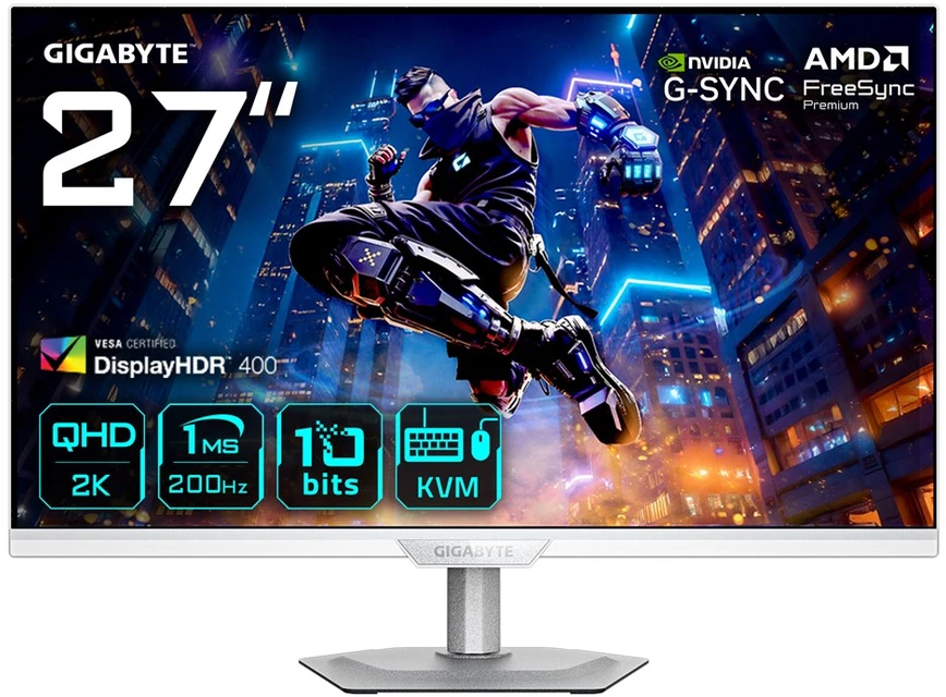 Monitorius Gigabyte | M27Q2 ICE EK | 27 " | SS IPS | QHD | 200 Hz | 1 ms | 2560 x 1440 pikselių | 350 cd/m²