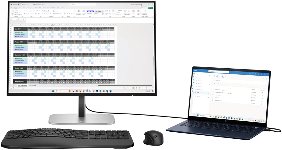 HP 524pn Series 5 Pro WUXGA monitorius – 24 colių 1920x1200 WUXGA 350 nitų 100Hz AG, IPS, HDMI/DisplayPort, 4x USB-A, reguliuojamas aukštis / pakreipimas / pasukamas / sukamas, 3 metai (pakeičia E24i G4) (Pažeista pakuotė)