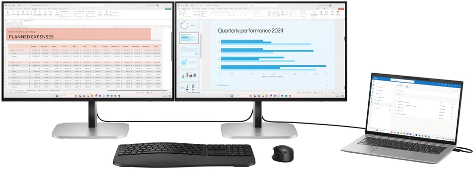 HP 524pu Series 5 Pro FHD įkrovimo monitorius – 23,8 colių 1920x1080 FHD 350 nitų 100 Hz AG, IPS, USB-C(100W/15W)/HDMI/DisplayPort Daisy-Chain, 3x USB-A, RJ-45velti/pivolt aukštis/ (pakeičia E24u G5) (Pažeista pakuotė)