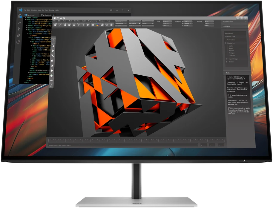 HP 724pu Series 7 Pro WUXGA įkrovimo monitorius – 24 colių 1920x1200 WUXGA 350 nitų 100Hz AG, IPS, USB-C(100W)/HDMI/DisplayPort Daisy-Chain, 4x USB-A, RJ-45/tilt/, reguliuojamas aukštis pasukamas / pasukamas, 3 metai (pakeičia Z24u G3)
