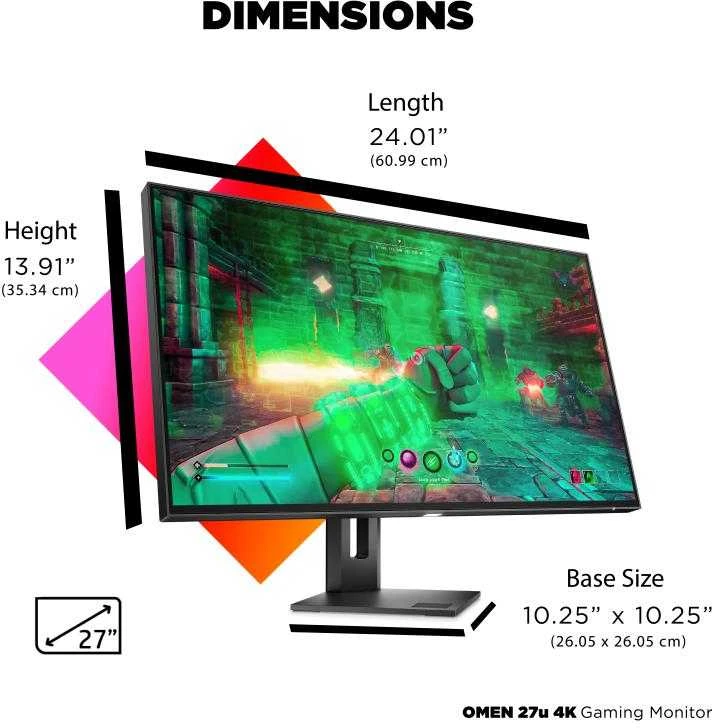 Monitorius HP OMEN 27u, 27"