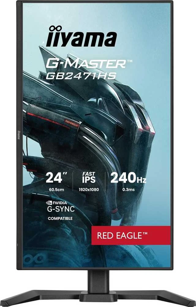 iiyama G-MASTER GB2471HS-B1 computer monitorius 60.5 cm (23.8") 1920 x 1080 pikselių Full HD Juodas