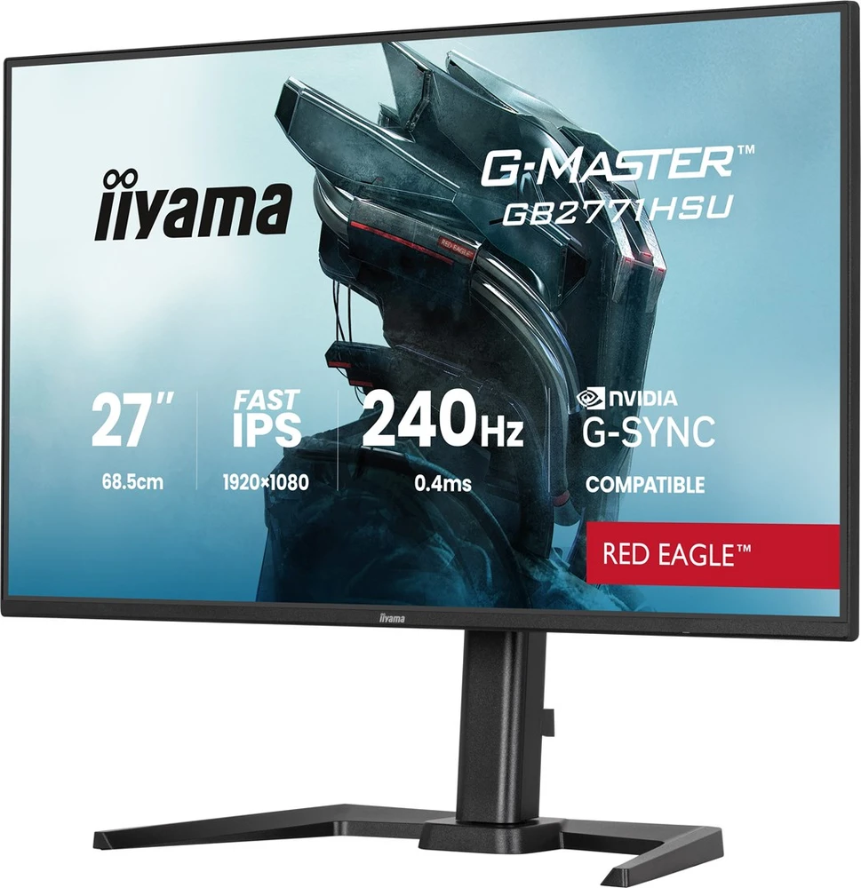 iiyama G-MASTER GB2771HSU-B1 computer monitorius 68.6 cm (27") 1920 x 1080 pikselių Full HD Juodas