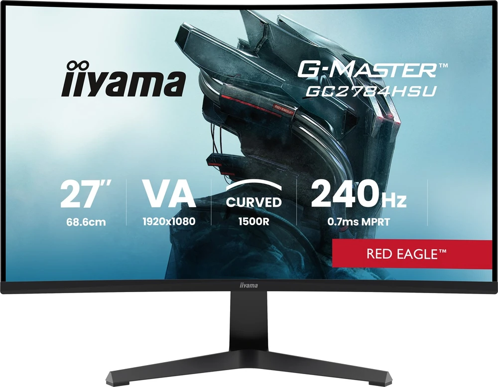 iiyama G-MASTER GC2784HSU-B1 computer monitorius 68.6 cm (27") 1920 x 1080 pikselių Full HD LCD Juodas
