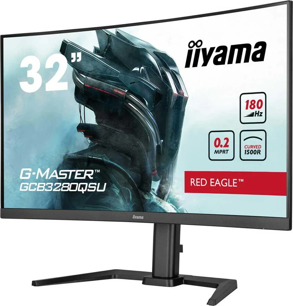 Monitorius Raudona Eagle iiyama G-Master GCB3280QSU-B2 Raudona Eagle - 180Hz | QHD | 31.5'' | VA | 0.2ms