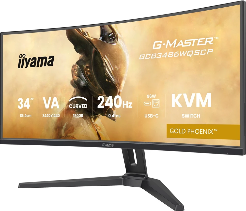 iiyama G-MASTER GCB3486WQSCP-B1 computer monitorius 86.4 cm (34") 3440 x 1440 pikselių UltraWide Quad HD Juodas