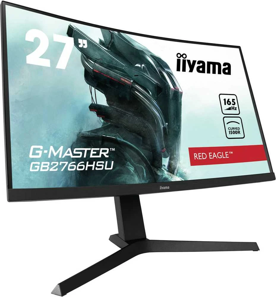 Monitorius IIYAMA GB2766HSU-B1 27 colių ETE VA FHD Curved Gaming 1500R 16:9 3000:1 250cd/m2 1ms 2xHDMI