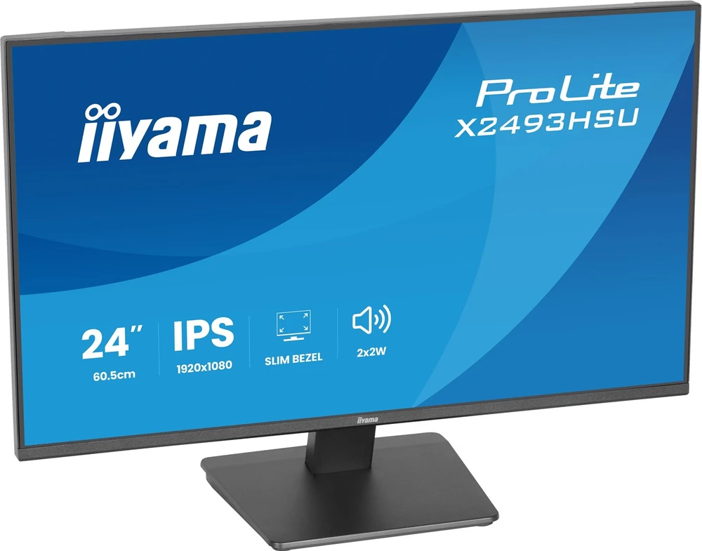 Monitorius „iiyama ProLite X2493HSU-B1“ – 120 Hz | „Full HD“ | IPS | 23,8 colio | 1 ms | USB-C