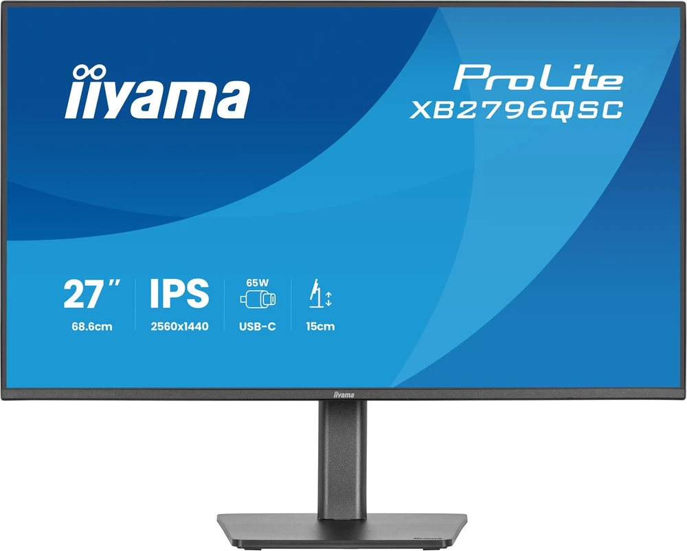 iiyama ProLite XB2796QSC-B1 computer monitorius 68.6 cm (27") 2560 x 1440 pikselių Quad HD LED Juodas