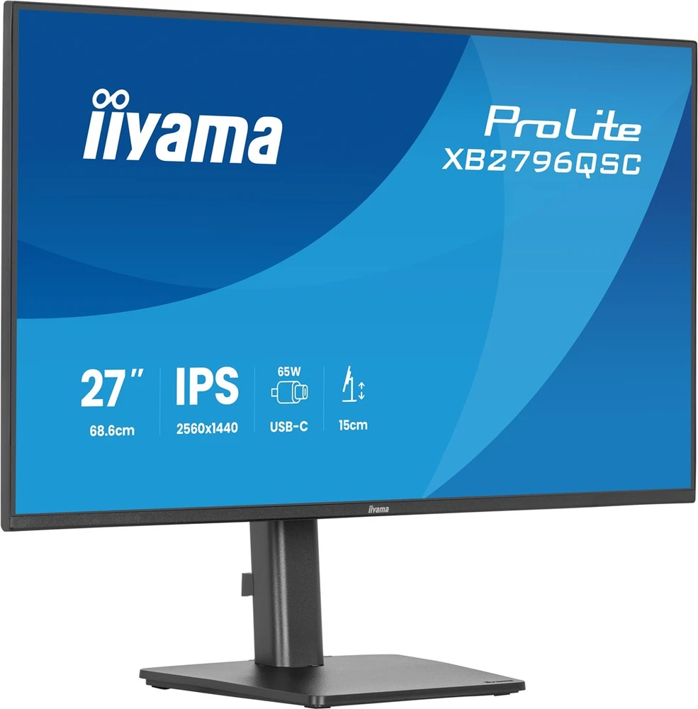 iiyama ProLite XB2796QSC-B1 computer monitorius 68.6 cm (27") 2560 x 1440 pikselių Quad HD LED Juodas