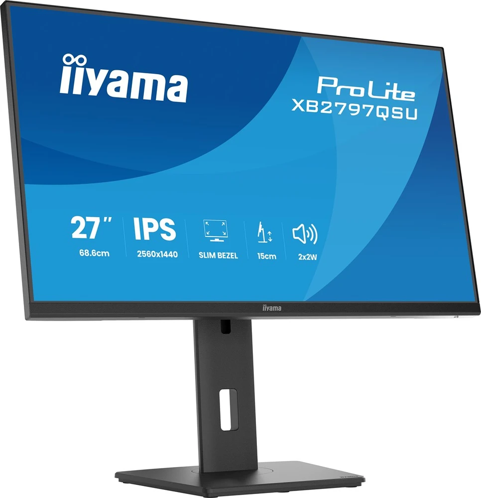 iiyama ProLite XB2797QSU-B1 computer monitorius 68.6 cm (27") 2560 x 1440 pikselių Quad HD LED Juodas