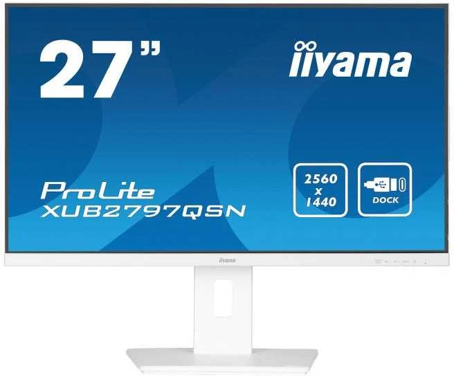 Monitorius IIYAMA XUB2797QSN-W2 27 colių IPS 2560x1440 300cd/m2 1ms HDMI DP USB