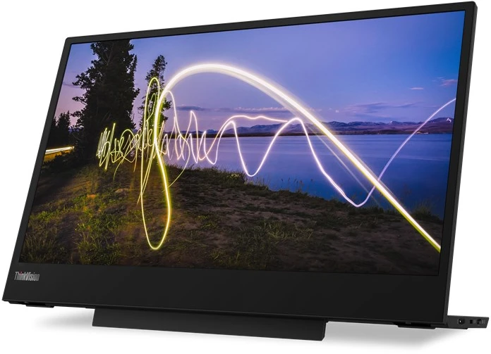 Lenovo ThinkVision M15 15,6 colio, IPS, FHD, 1920 x 1080, 16:9, Įjungta: 6 ms Išjungta: 14 ms, 250 cd/m², Juodas, 1 x USB Type-C, 60 Hz