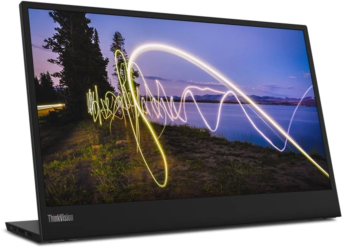 Lenovo ThinkVision M15 15,6 colio, IPS, FHD, 1920 x 1080, 16:9, Įjungta: 6 ms Išjungta: 14 ms, 250 cd/m², Juodas, 1 x USB Type-C, 60 Hz