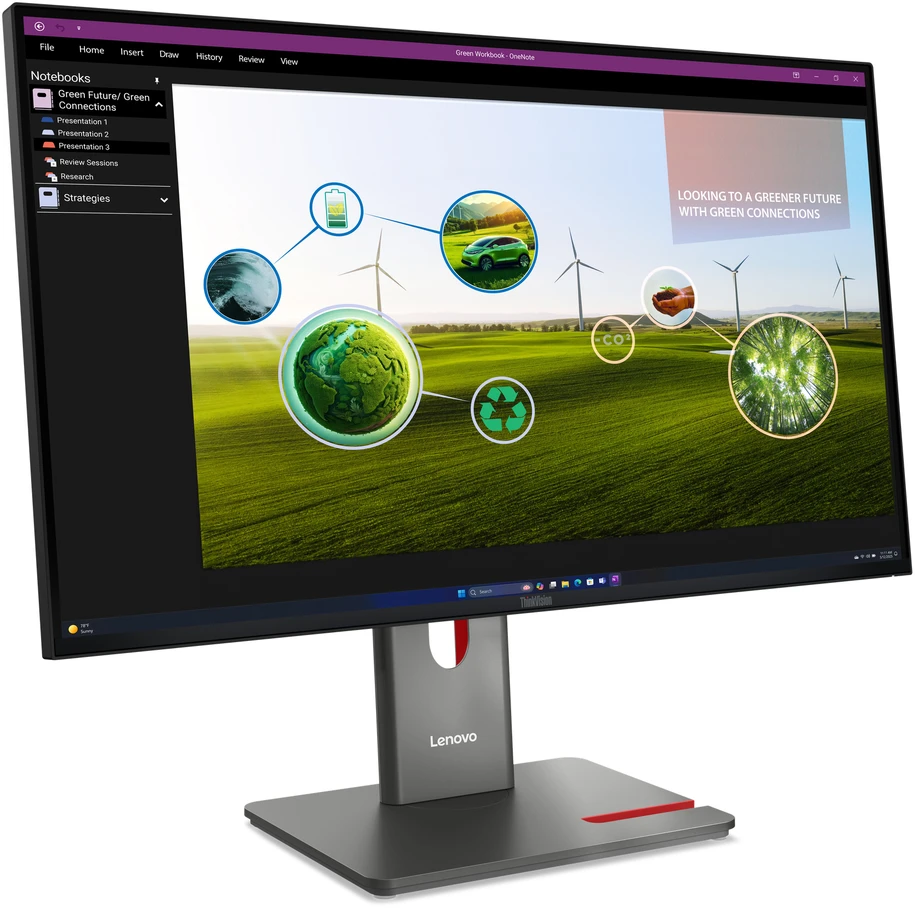 Monitorius Lenovo | ThinkVision | P27Q-40 | 27 " | IPS | 16:9 | 120 Hz | 4 ms | 350 cd/m² | HDMI jungtys quantity 1 | Eclipse juodas | Garantija 36 mėn.