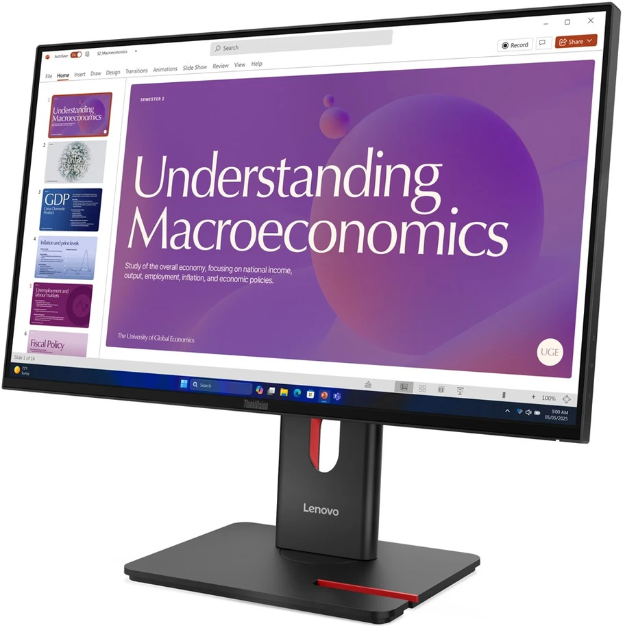 Monitorius - Lenovo ThinkVision T24D-40 23,8" Full HD IPS, HDMI, USB Type-C, Juodas
