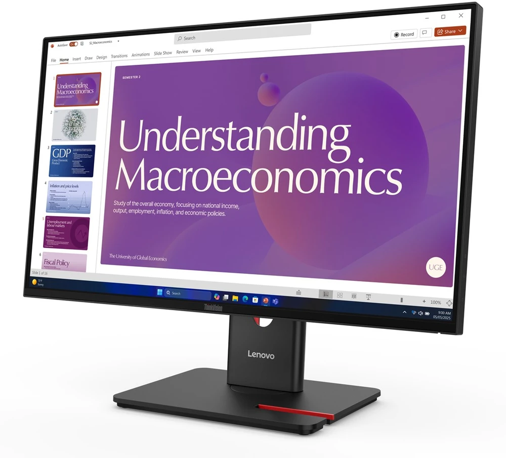 Monitorius Lenovo | ThinkVision T24D-40 | 23.8 " | IPS | 16:9 | 120 Hz | 4 ms | 1920 x 1080 pikselių | 250 cd/m² | HDMI jungtys quantity 1 | Eclipse Juodas | Garantija 36 mėn.