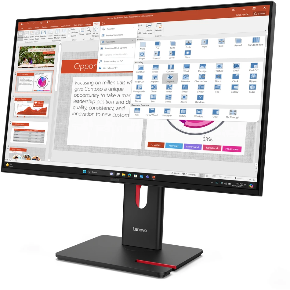 Monitorius Lenovo | T27-40 | 27 " | IPS | 16:9 | 120 Hz | 6 ms | 1920 x 1080 pikselių | 300 cd/m² | HDMI jungtys quantity 1 | Juodas | Garantija 36 mėn.