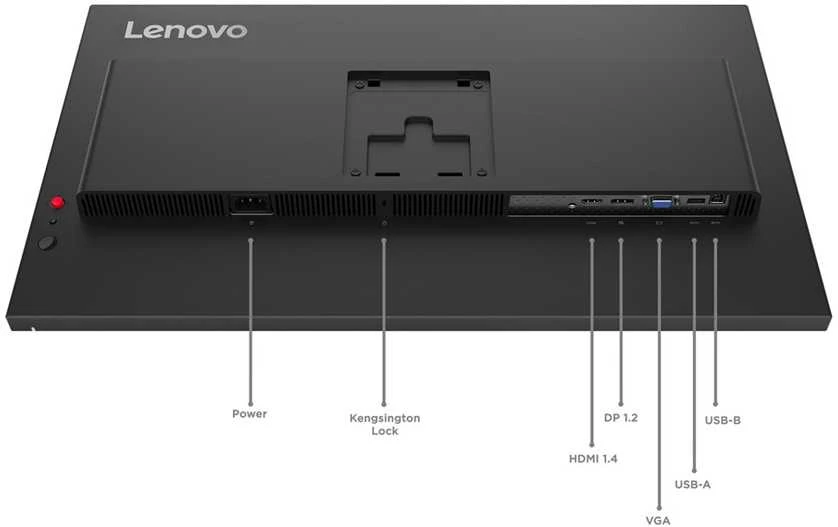 Monitorius Lenovo ThinkVision T27-40 LED ekranas 68.6 cm (27") 1920 x 1080 pikselių Full HD Juodas