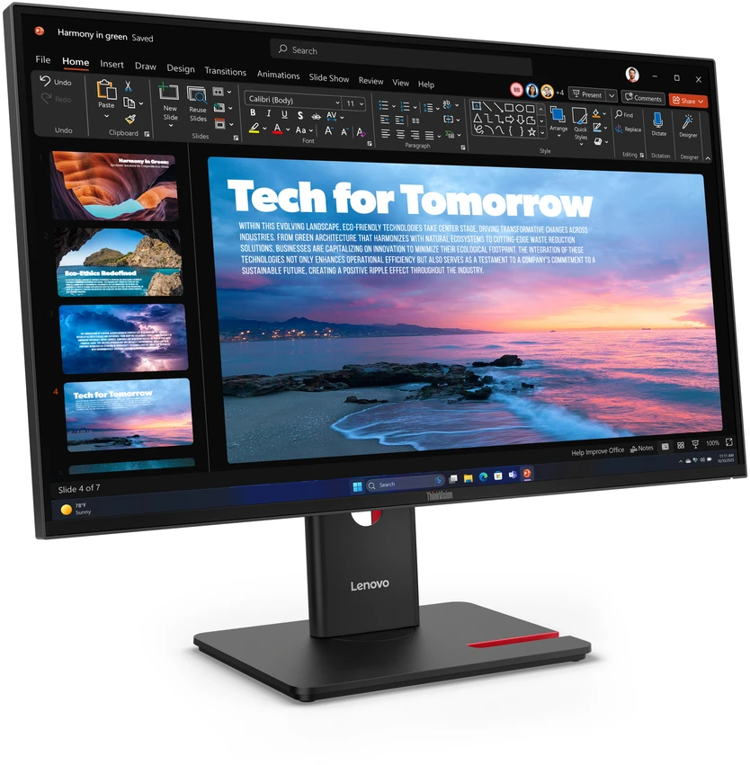 Monitorius Lenovo | ThinkVision | T27QD-40 | 27 " | IPS | 16:9 | 120 Hz | 4 ms | 2560 x 1440 pikselių | 350 cd/m² | HDMI jungtys quantity 1 | Eclipse juodas | Garantija 36 mėn.