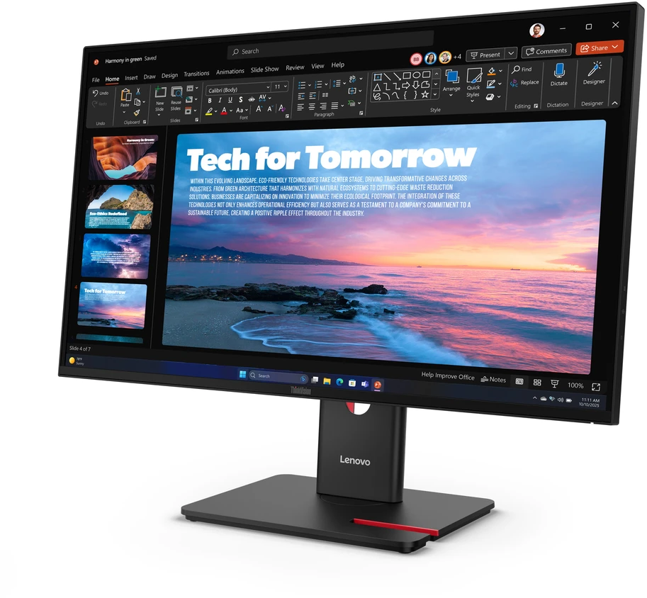 Monitorius Lenovo | ThinkVision | T27QD-40 | 27 " | IPS | 16:9 | 120 Hz | 4 ms | 2560 x 1440 pikselių | 350 cd/m² | HDMI jungtys quantity 1 | Eclipse juodas | Garantija 36 mėn.