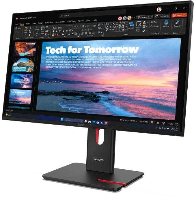 Monitorius - Lenovo ThinkVision T27QD-40 27" QHD IPS 99% sRGB