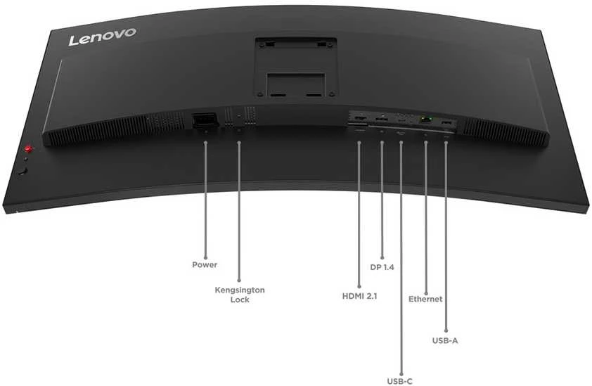 Monitorius Lenovo ThinkVision T34WD-40 LED ekranas 86.4 cm (34") 3440 x 1440 pikselių Wide Quad HD+ Juodas